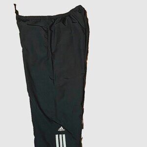 Vintage Adidas Track Sport Large Black 3 White Striped Athletic Warm Up Y2K Pant